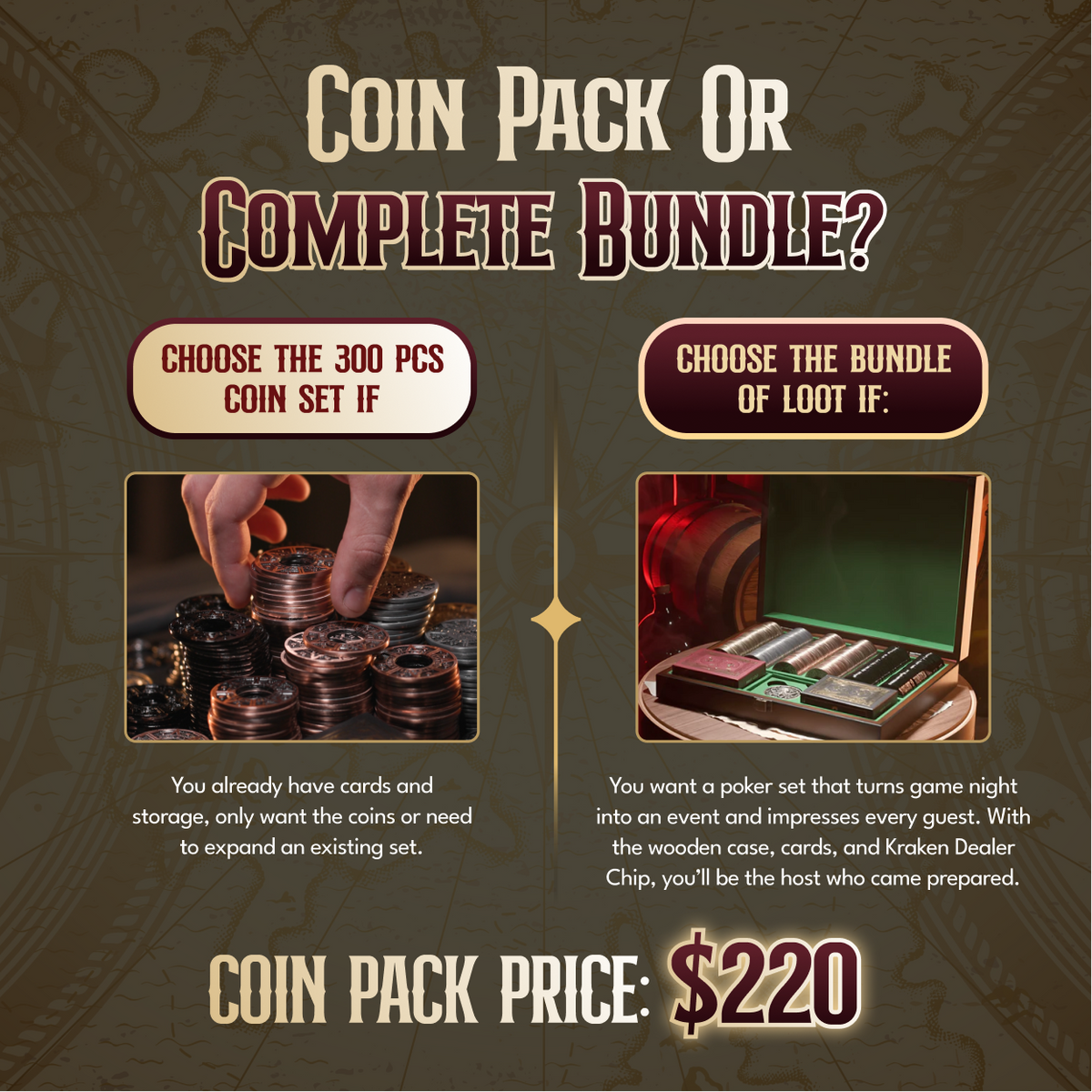Pirate Gold 300pc Coin Set - Coins Only