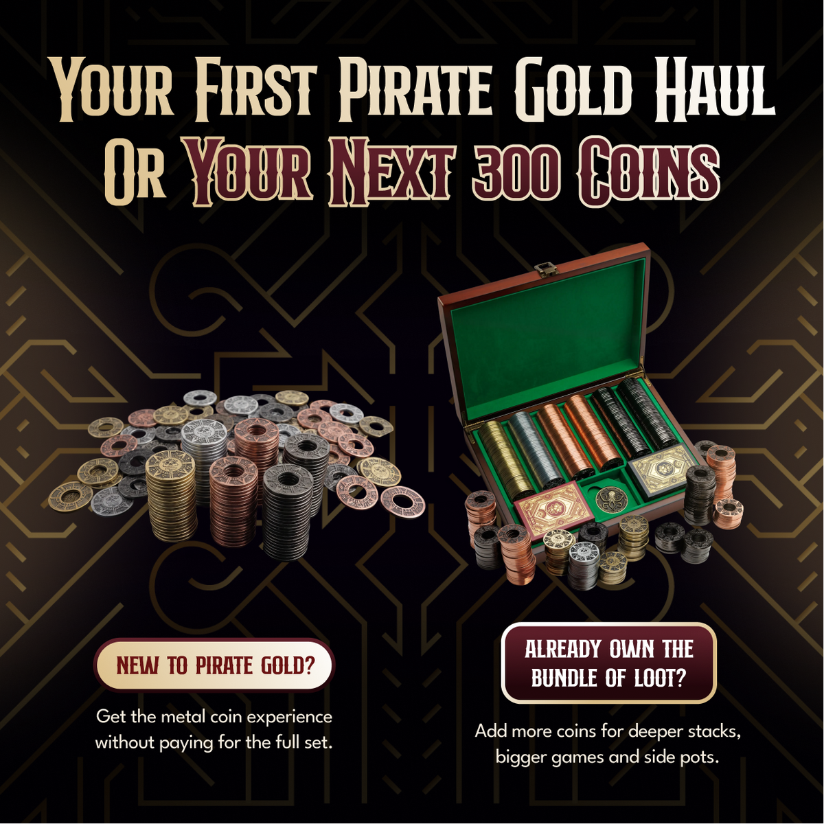 Pirate Gold 300pc Coin Set - Coins Only