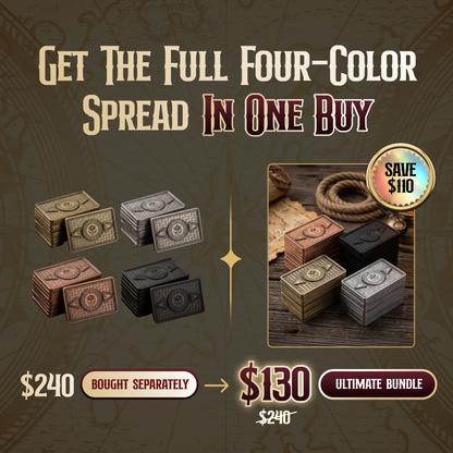 The 4-Color Plaque Upgrade – 40PCS (Gold, Silver, Gunmetal & Copper)