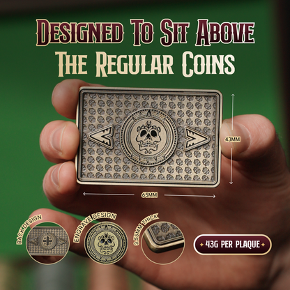 The 4-Color Plaque Upgrade – 40PCS (Gold, Silver, Gunmetal & Copper)
