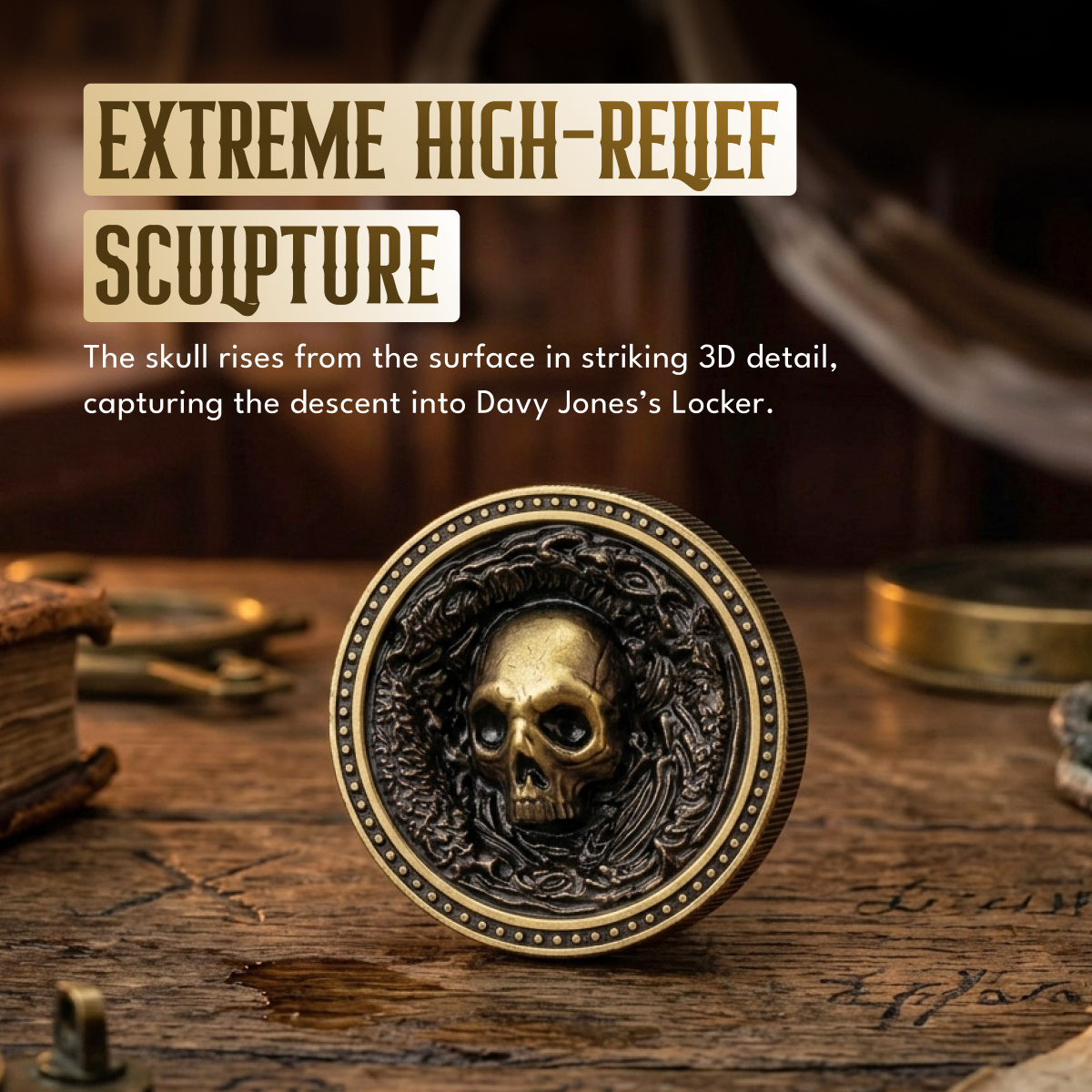 The "DJL" Coin — Davy Jones's Locker EDC Coin & Dealer Button