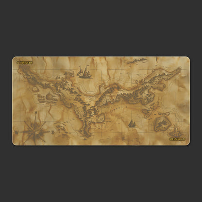 Pirate Gold Poker Mat.