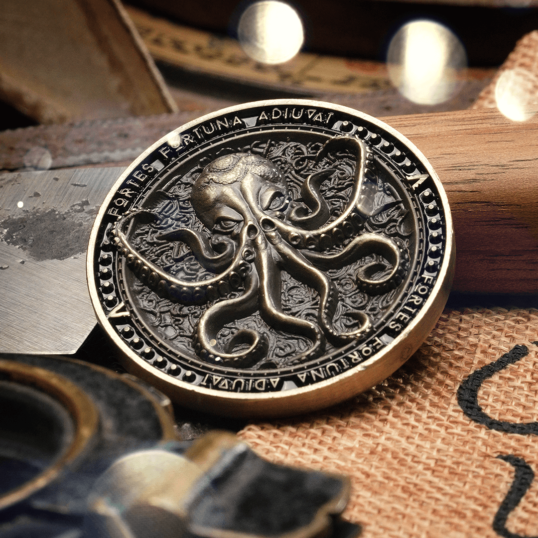 Kraken Coin - Dealer Coin / Collectible EDC – Pirate Gold Poker